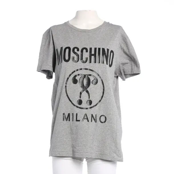 Shirt, in Light Gray, Cotton, Moschino