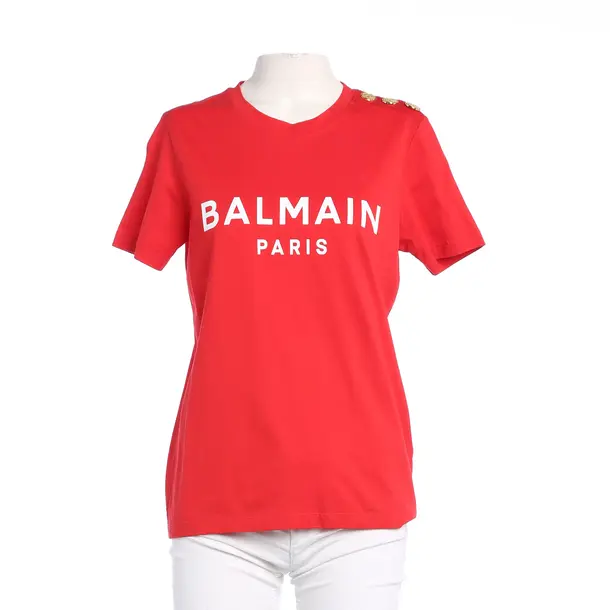 Shirt, in Rot, Baumwolle, Balmain