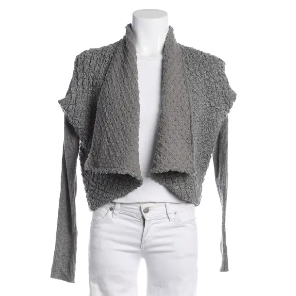 Cardigan, in Gray, Cotton, Twin Set