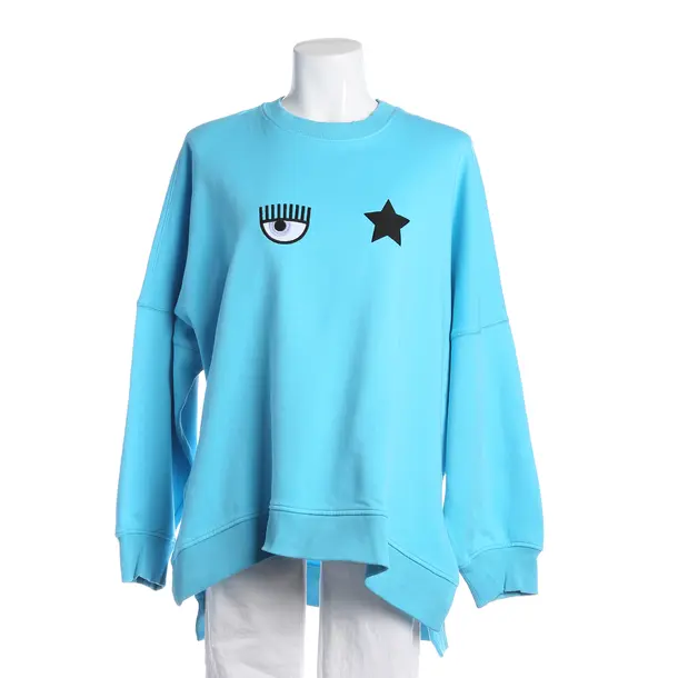 Sweatshirt, in Blue, Cotton, Chiara Ferragni