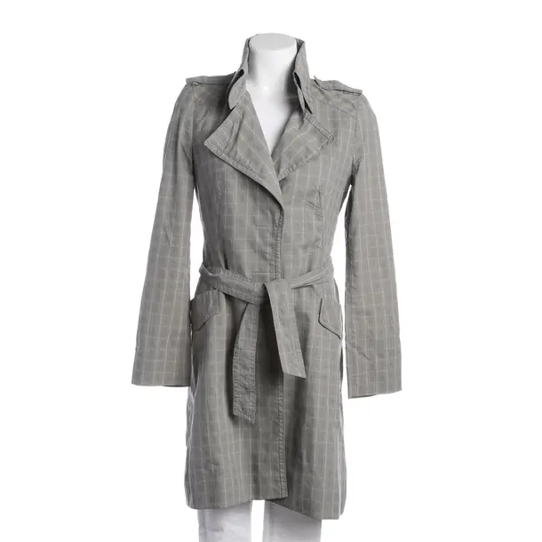 Summer Coat, in Gray, Cotton, Drykorn