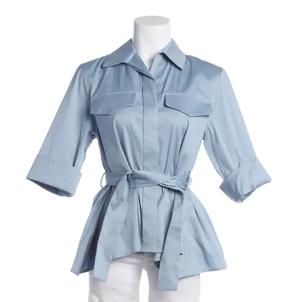 Blouse, in Blue, Cotton, Windsor