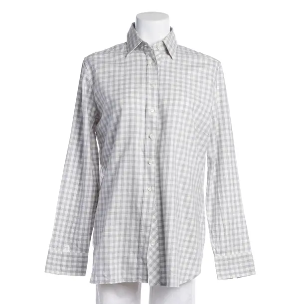 Blouse, in Gray, Cotton, Van Laack