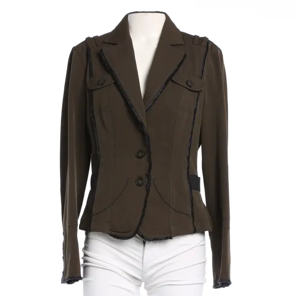 Blazer, in Dark Green, Wool, Marc Cain Sports