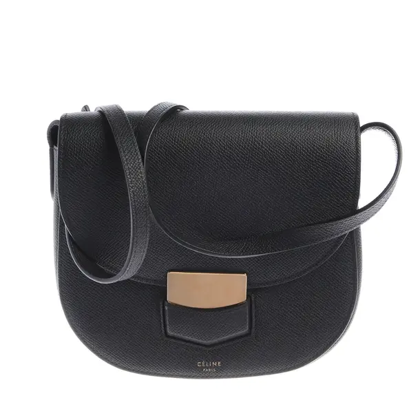 Schultertasche, in Schwarz, Leder, Céline