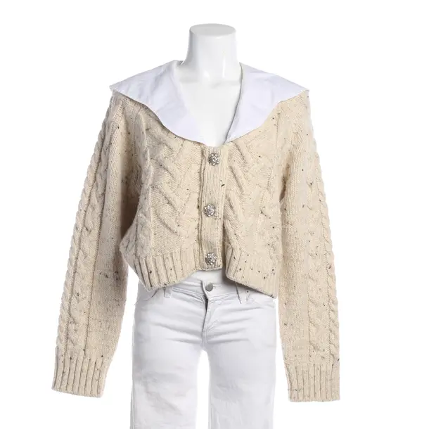Cardigan, in Beige, Wool, Ganni