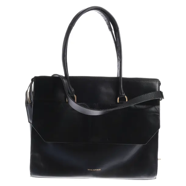 Shoulder Bag, in Black, Leather, Royal Republic