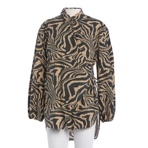 Blouse, in Brown, Cotton, Ganni