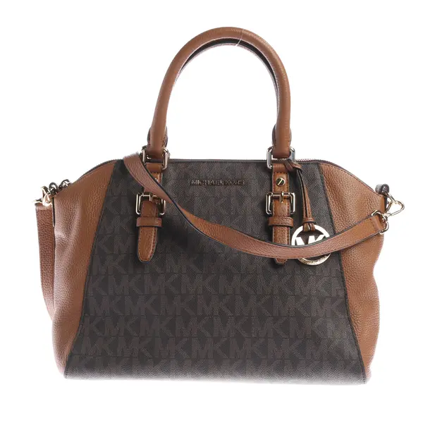 Handbag, in Dark Brown, Leather, Michael Kors