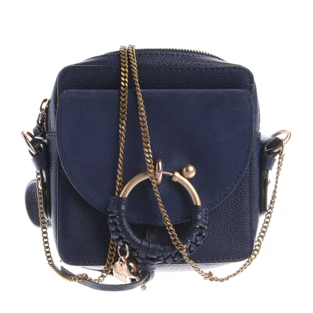 Schultertasche, in Blau, Leder, See by Chloé