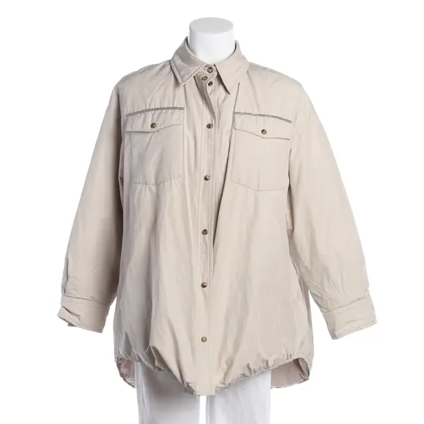 Übergangsjacke, in Hellgrau, Polyester, Brunello Cucinelli