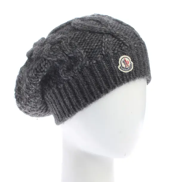 Beanie, in Gray, Wool, Moncler