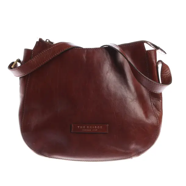 Schultertasche, in Braun, Leder, The Bridge