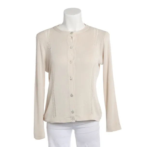 Cardigan, in Beige, Cotton, Valentino