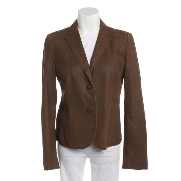 Blazer, in Braun, Leder, Max Mara