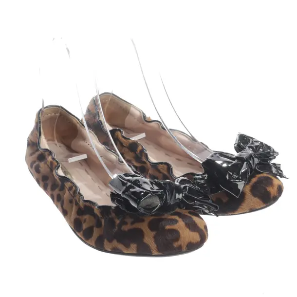 Ballet Flats, in Brown, Miu Miu