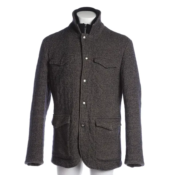 Mid-Season Jacket, in Navy, Cotton, Etro