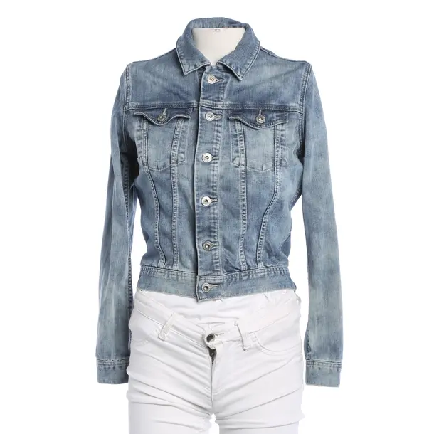 Denim Jacket, in Light Blue, Viscose, Adriano Goldschmied