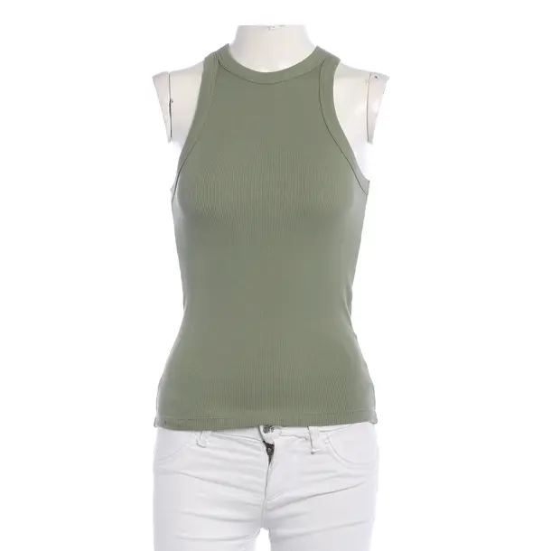 Top, in Olive Green, Cotton, Anine Bing