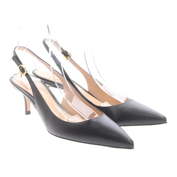 Slingbacks, in Schwarz, Gianvito Rossi