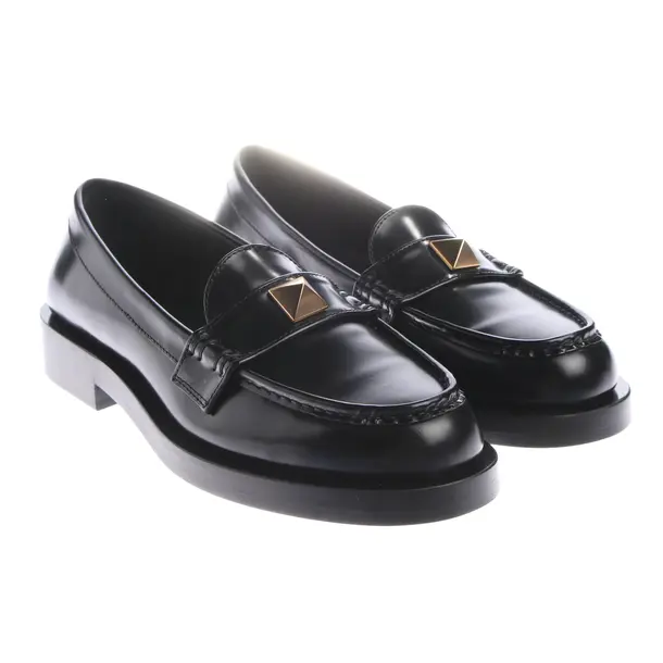 Loafers, in Black, Valentino