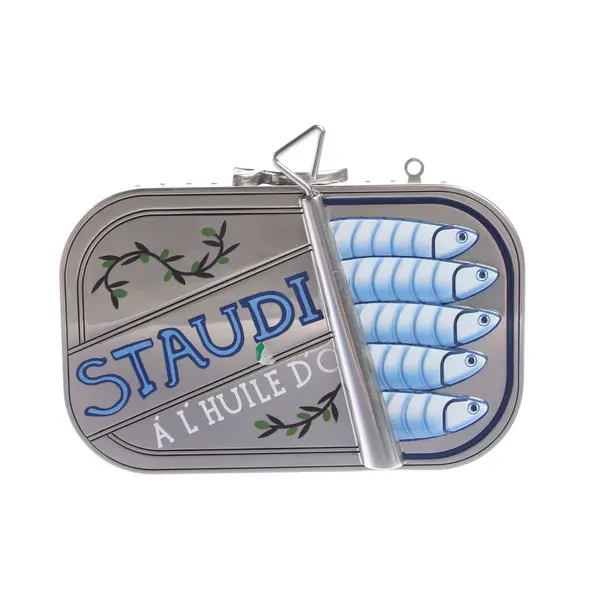 Clutch, in Silber, Metall (metallisch, metallisiert), Staud