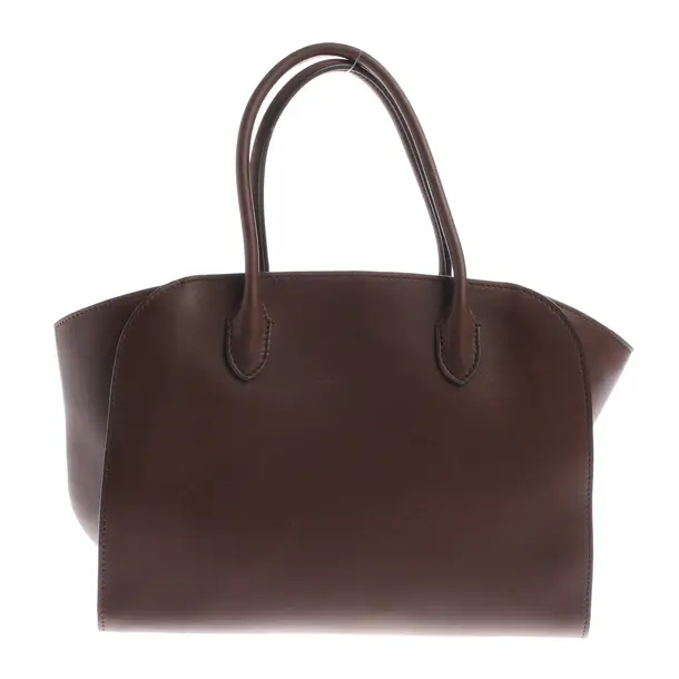 Handtasche, in Dunkelbraun, Leder, The Row