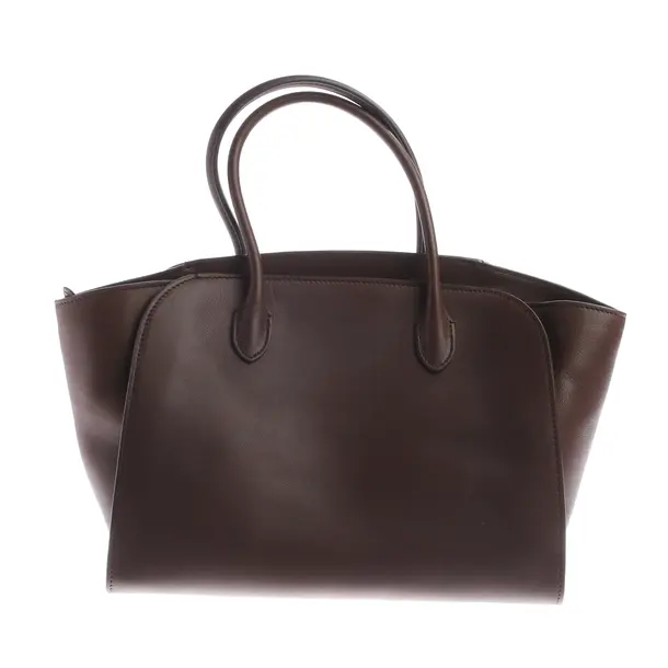 Handtasche, in Dunkelbraun, Leder, The Row