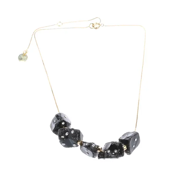 Halskette, in Gold, Metall (metallisch, metallisiert), Marni