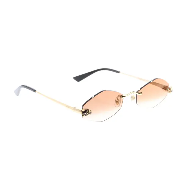 Sonnenbrille, in Gold, Kunststoff / Metall, Cartier