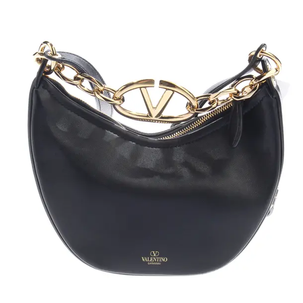 Handbag, in Black, Leather, Valentino