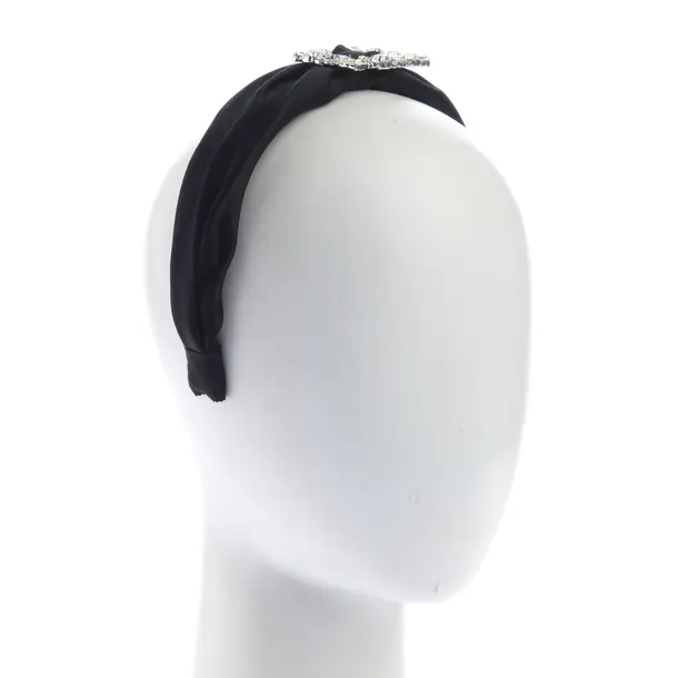 Headband, in Black, Cotton, Jennifer Behr
