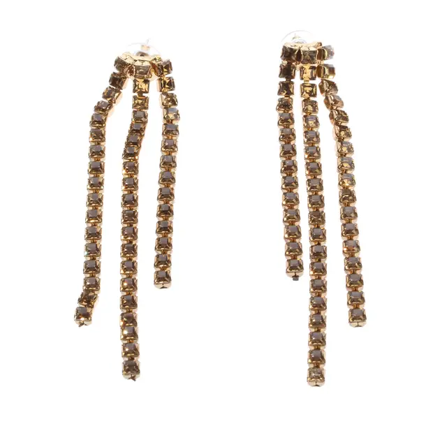 Earrings, in Gold, Metal (metallic, metallized), Oscar de la Renta