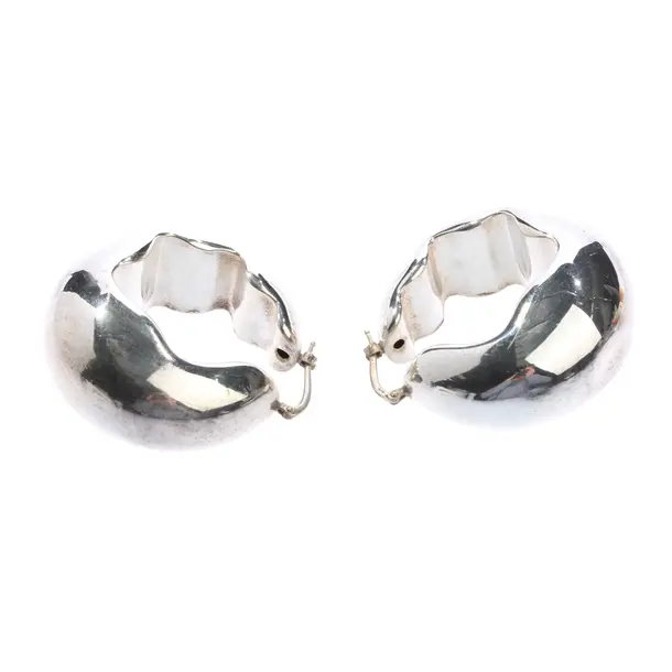Earrings, in Silver, Metal (metallic, metallized), Jil Sander