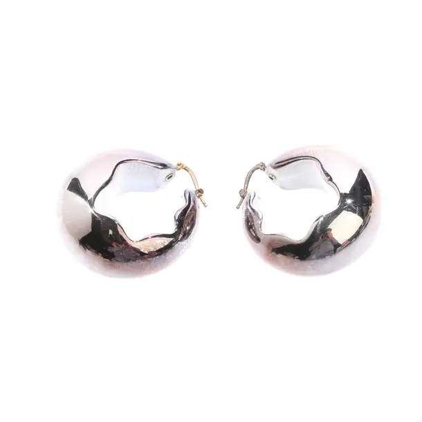 Earrings, in Silver, Metal (metallic, metallized), Jil Sander
