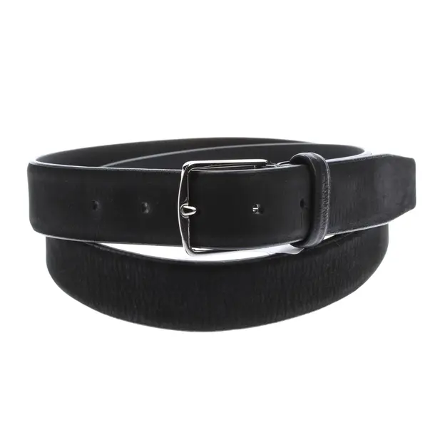 Gürtel, in Schwarz, Leder, Loro Piana