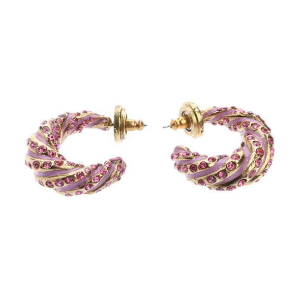 Earrings, in Gold, Metal (metallic, metallized), Oscar de la Renta