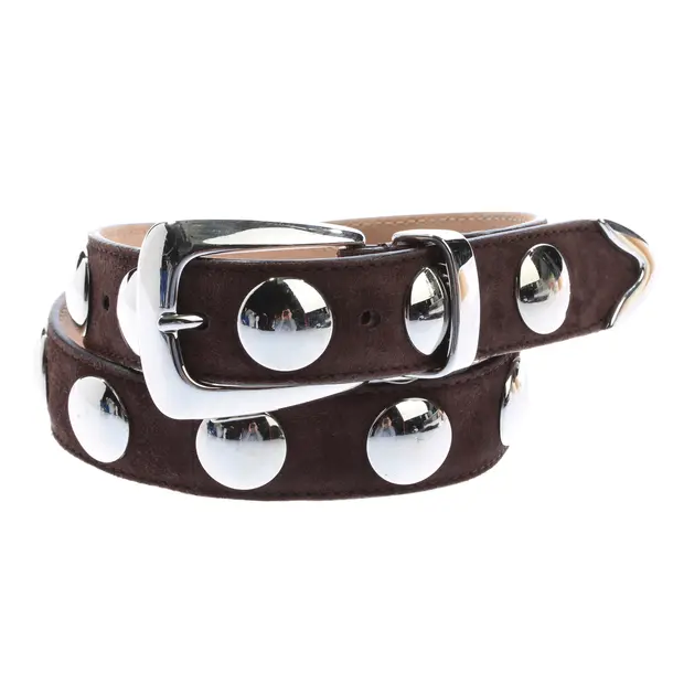 Belt, in Dark Brown, Leather, Khaite