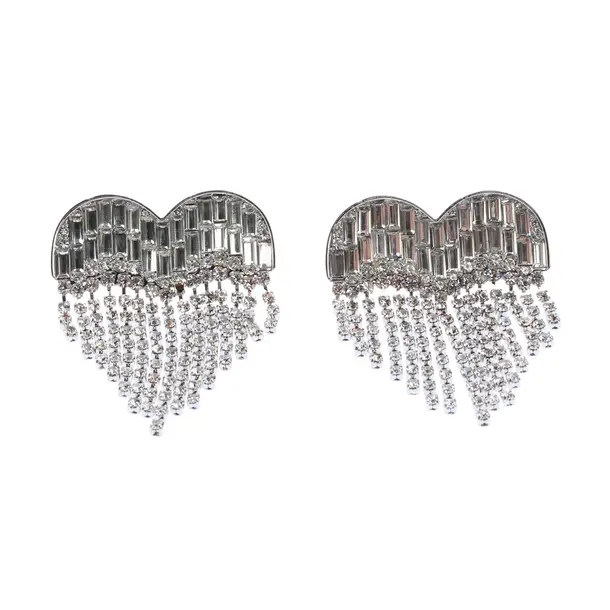 Earrings, in Silver, Metal (metallic, metallized), self-portrait