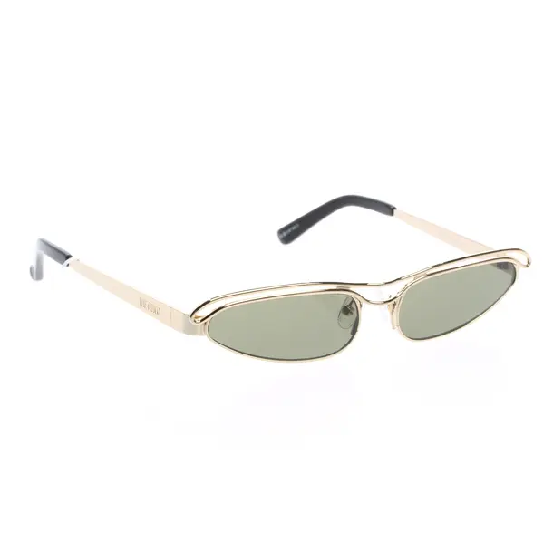 Sonnenbrille, in Gold, Kunststoff / Metall, The Attico