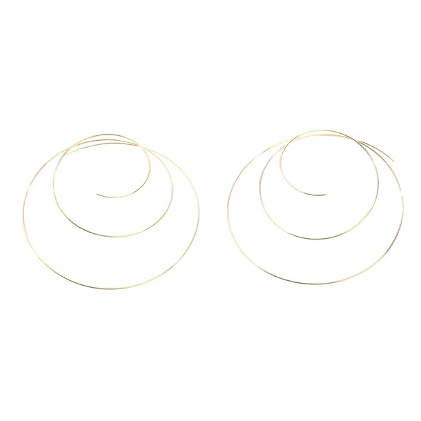 Earrings, in Gold, Metal (metallic, metallized), Alaia