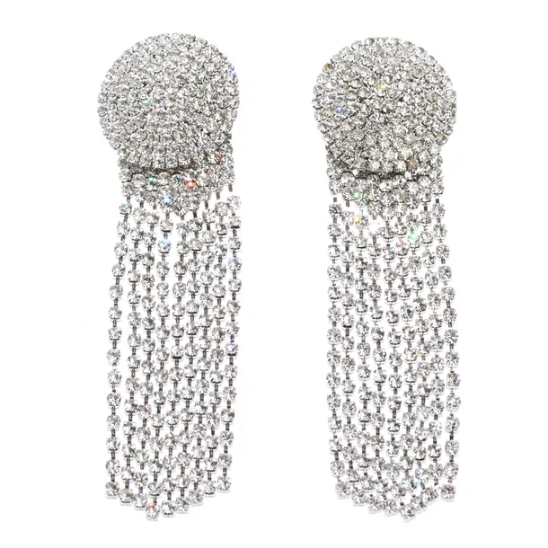 Earrings, in Silver, Metal (metallic, metallized), self-portrait