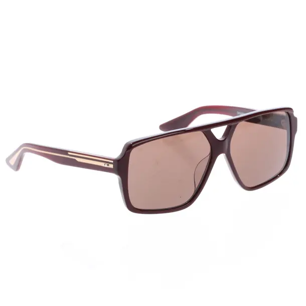 Sonnenbrille, in Bordeaux, Kunststoff, Khaite