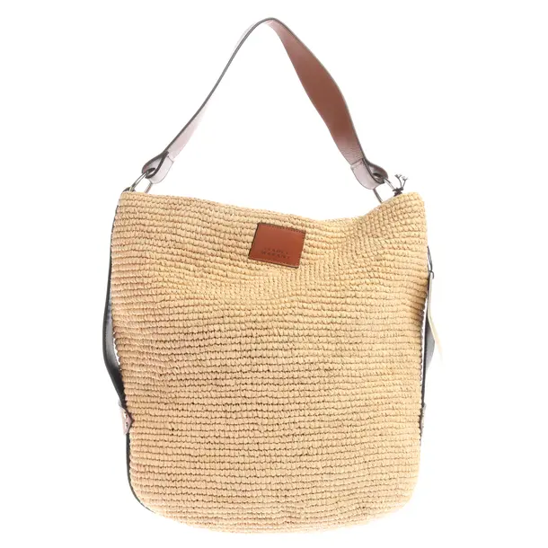 Schultertasche, in Hellbraun, Stroh, Isabel Marant