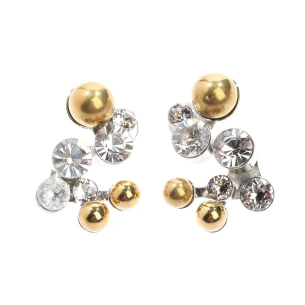 Ohrringe, in Silber, Metall (metallisch, metallisiert), Dries van Noten