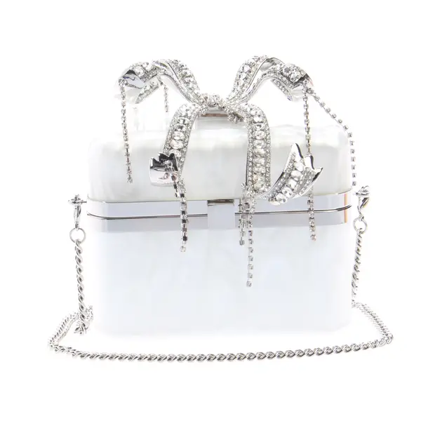 Evening Bag, in White, Other Material, self-portrait