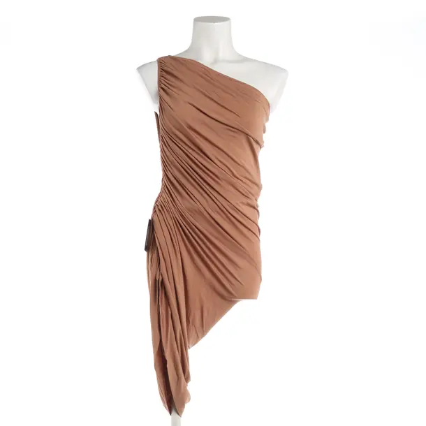 Cocktailkleid, in Hellbraun, Viskose, Norma Kamali