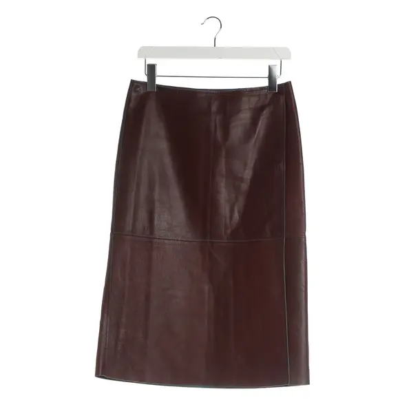 Skirt, in Bordeaux, Leather, By Malene Birger