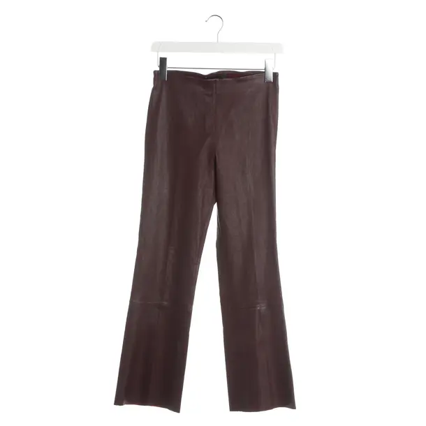 Pants, in Bordeaux, Leather, By Malene Birger