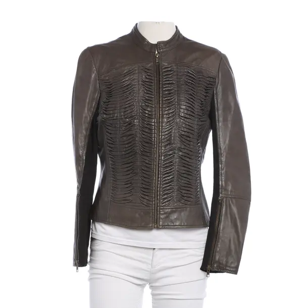 Lederjacke, in Braun, Leder, Steffen Schraut